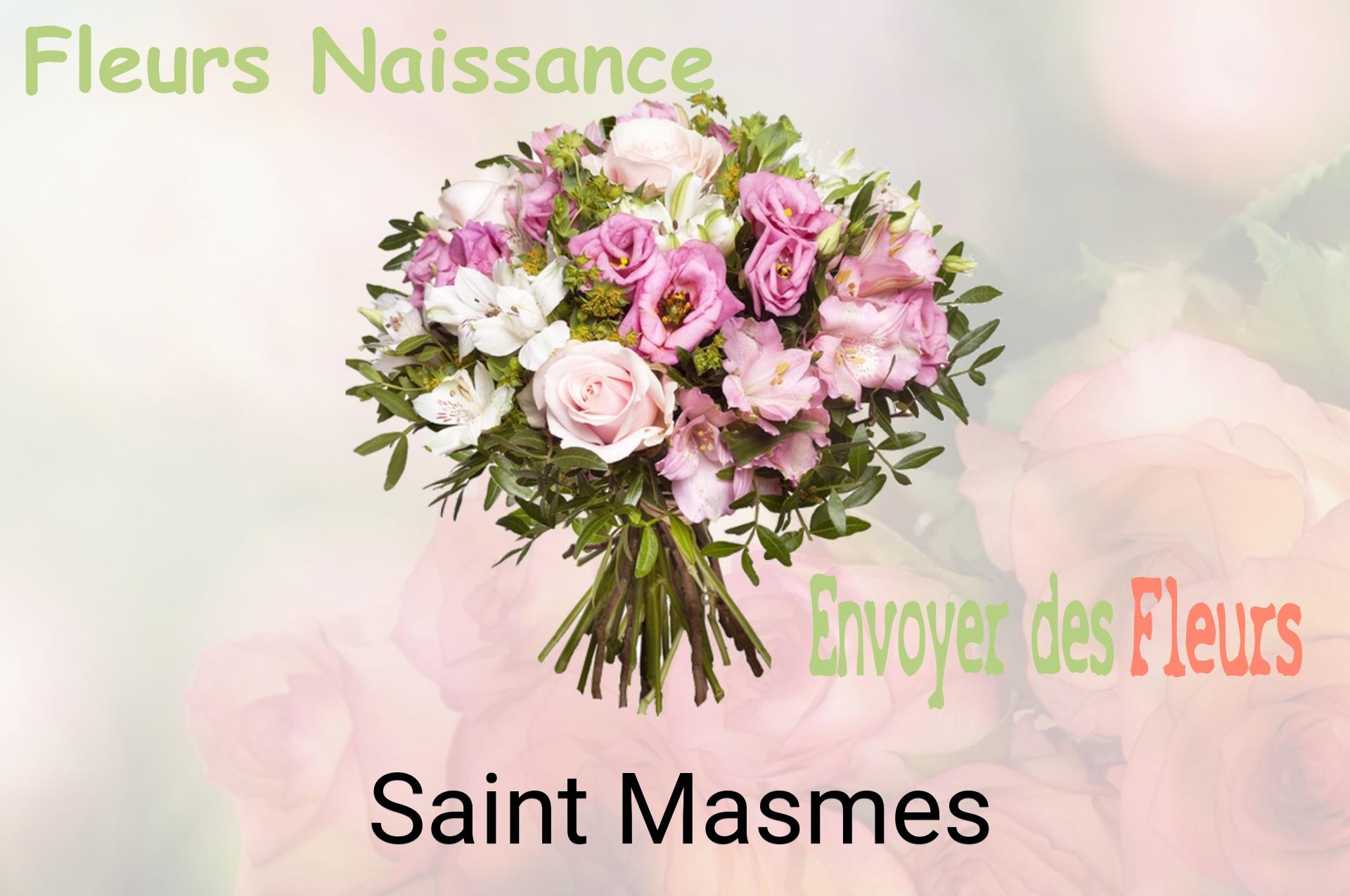 Bouquet de fleurs de naissance livré à Saint-Masmes
